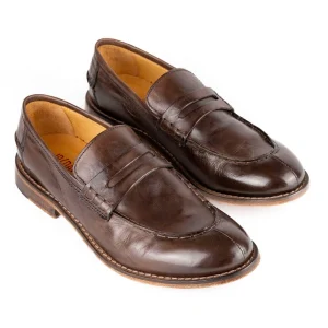 JP/DAVID Mocassini da uomo in pelle vintage