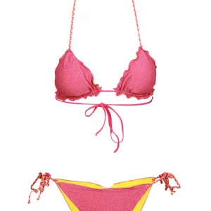 Costume Bikini Triangolo Alessia Fucsia con Lurex