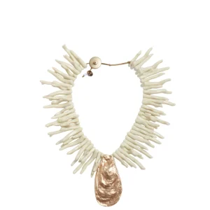 Collana Avorio con Conchiglia Metal Oro