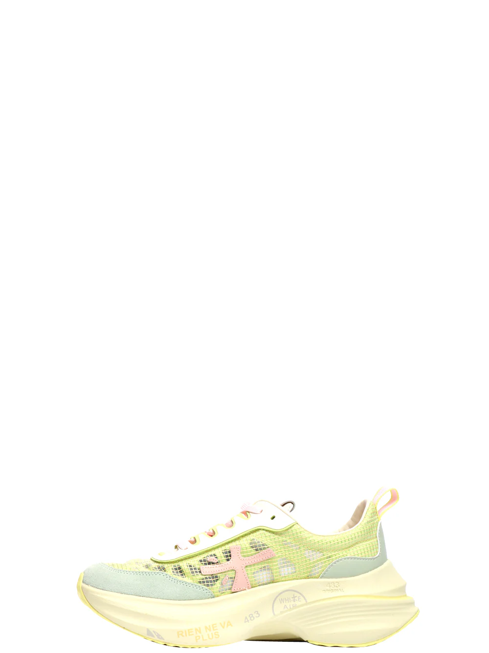 Scarpe Sneakers Hill in Pelle Lime - immagine 3