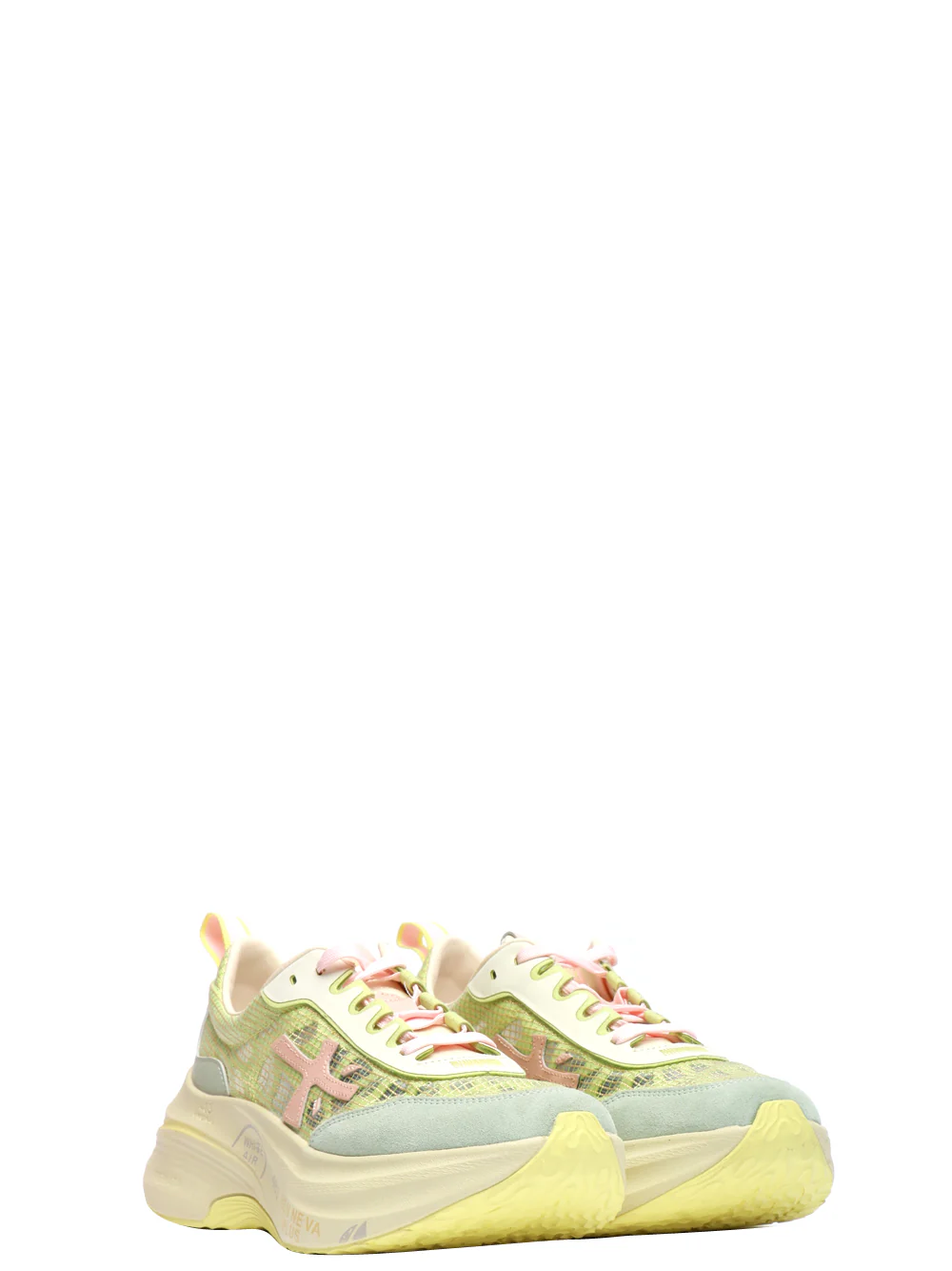 Scarpe Sneakers Hill in Pelle Lime - immagine 4