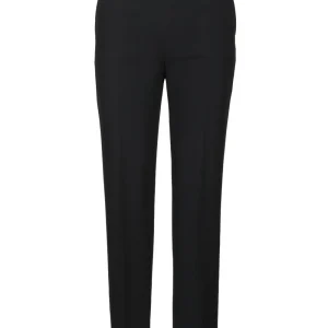 Pantaloni in Cady Neri con Gamba Dritta