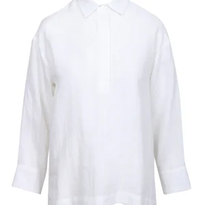 Blusa Varese in Lino Bianca